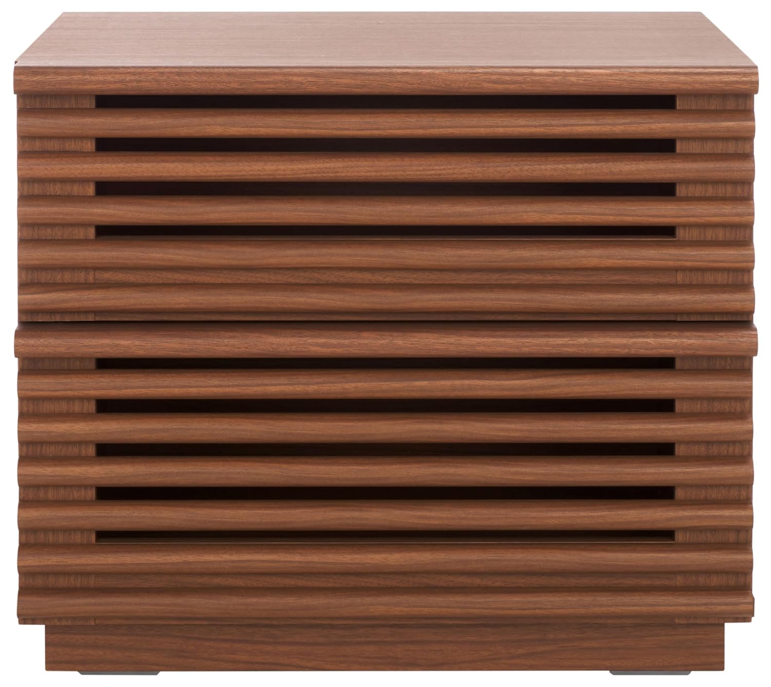 Solid Wood Nightstand 2 Drawers - Averi – stolik nocny z dwoma