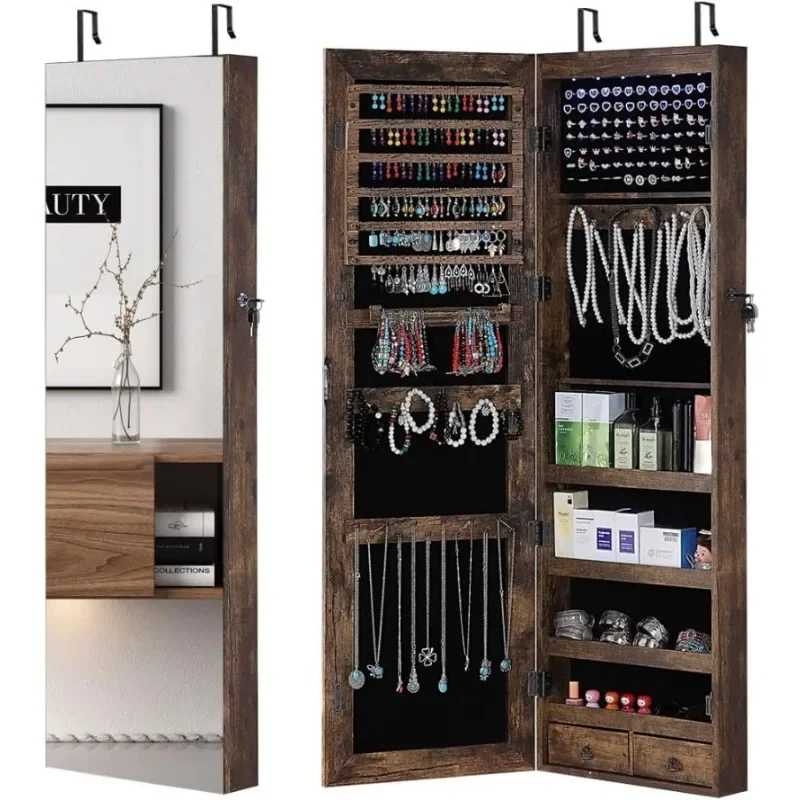 Full Length Mirror Jewelry Armoire - Szafka na biżuterię z lustrem na