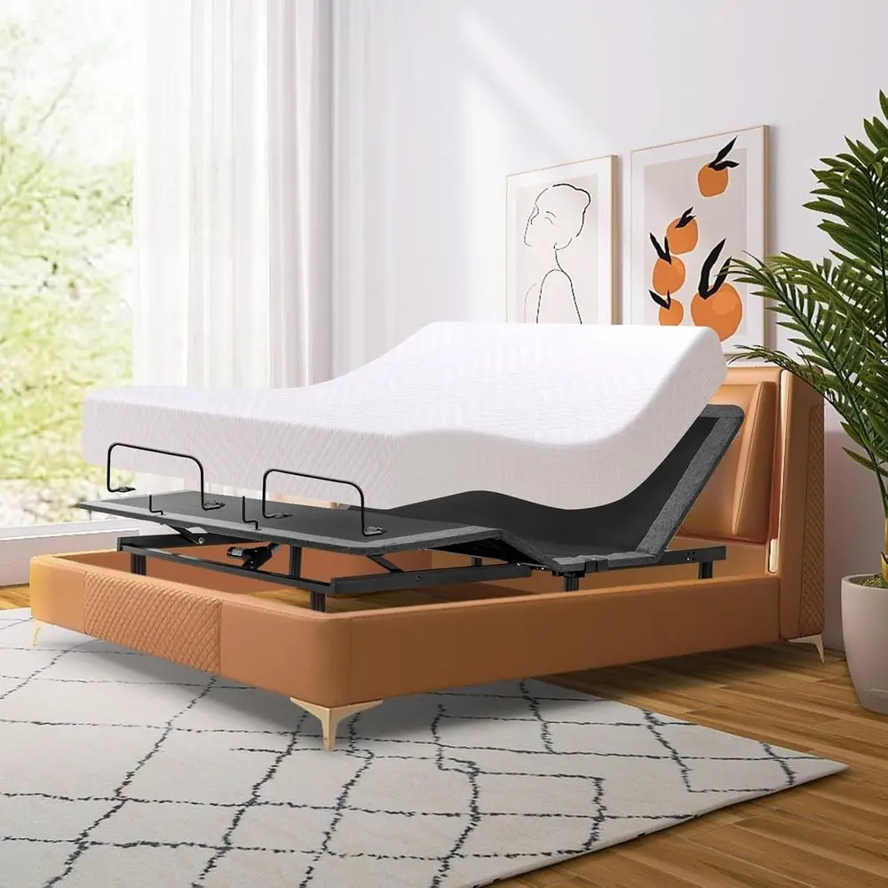Memory Foam Mattress In A Box Queen - Elektrycznie regulowane łóżko Queen Size z