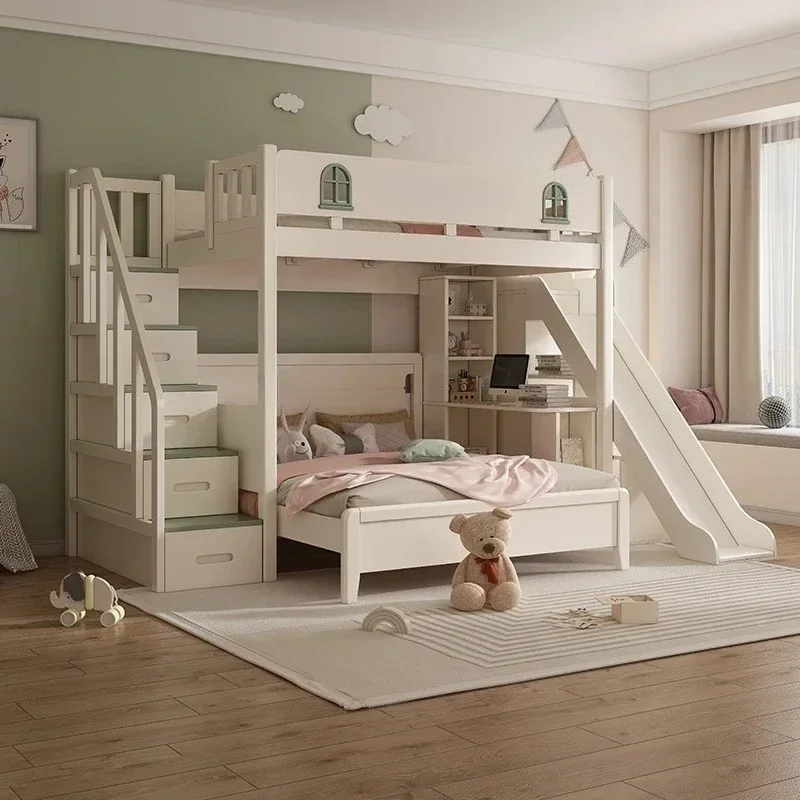 King Size Bed Frame With Storage Drawers - Łóżka piętrowe z szufladami, w stylu