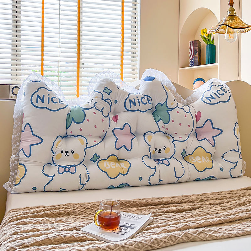 Headboard Cushion Backrest Tatami - Koronkowa korona 1.2M długa poduszka dziewczynka