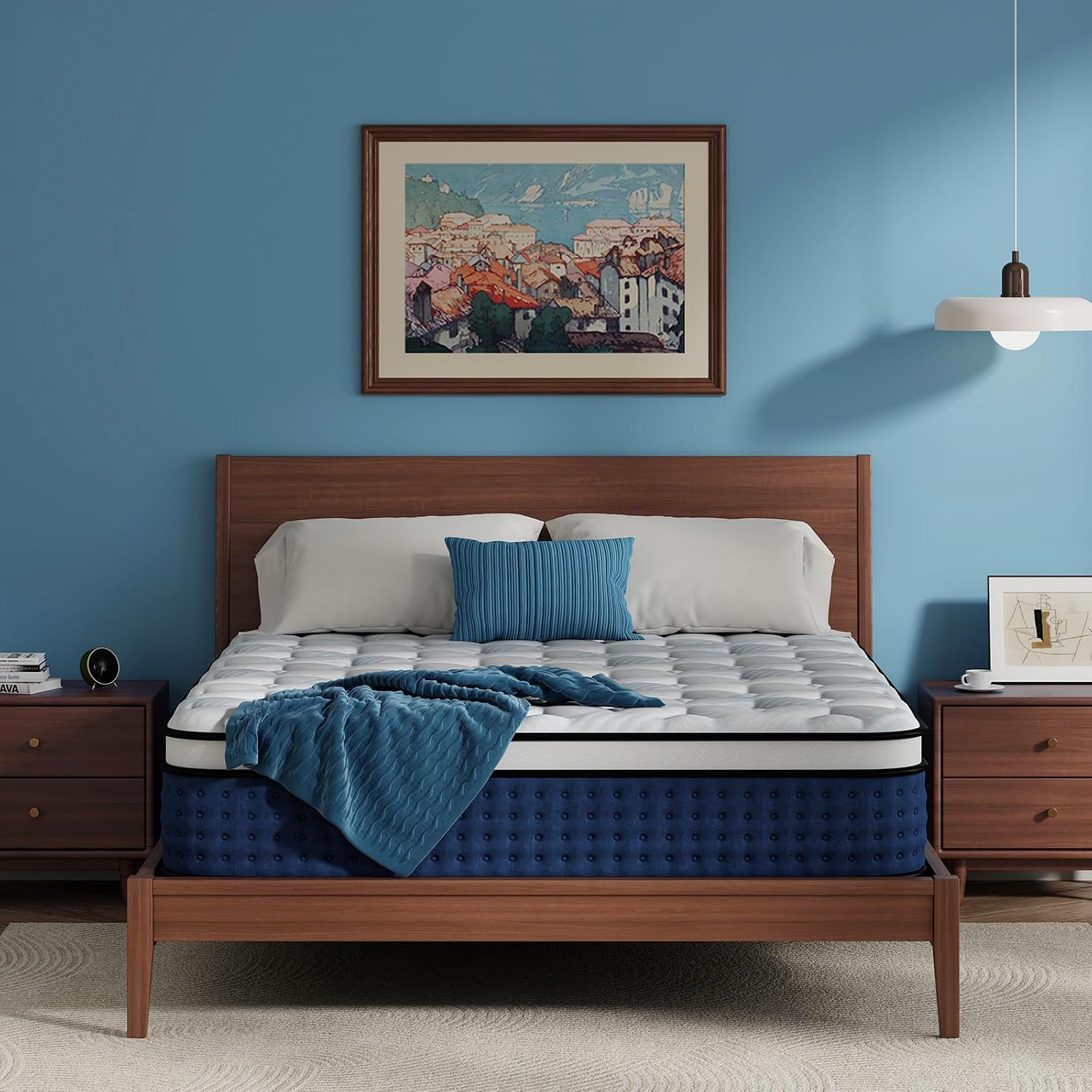 Memory Foam Mattress In A Box Queen - Materac, hybrydowy materac Queen Size w