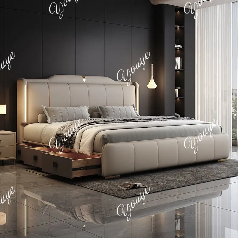 Rama łóżka XM 180x200 cm, łóżk – King Size Bed Frame With Storage Drawers recenzja i cena