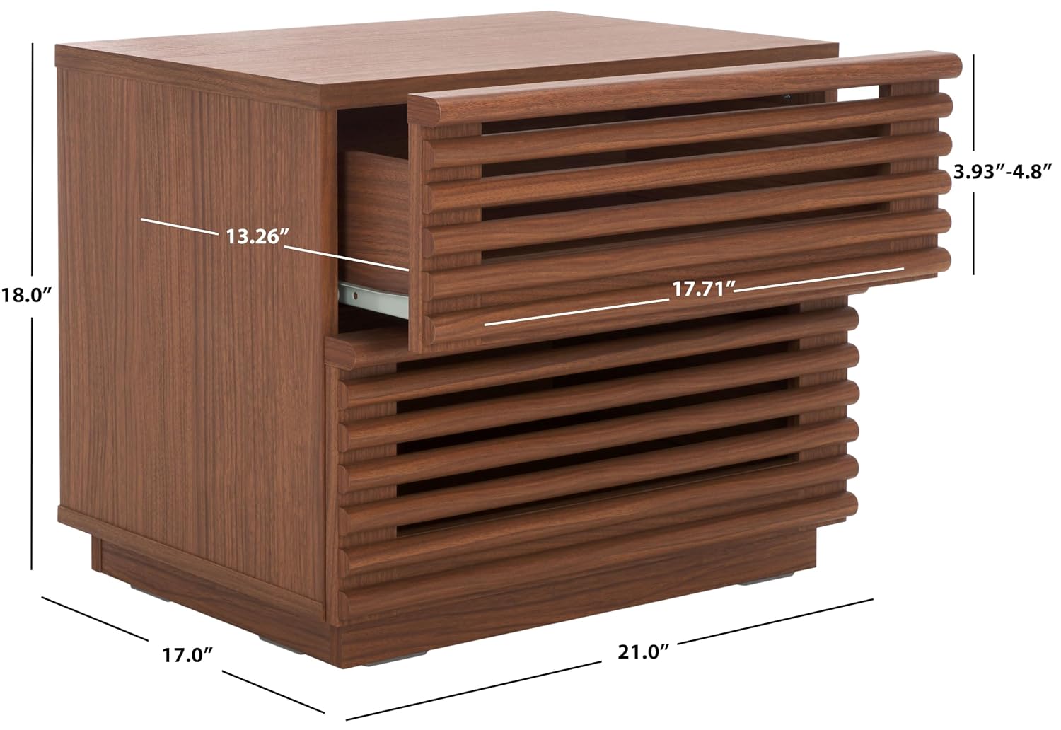 Averi – stolik nocny z dwoma s – Solid Wood Nightstand 2 Drawers recenzja i cena
