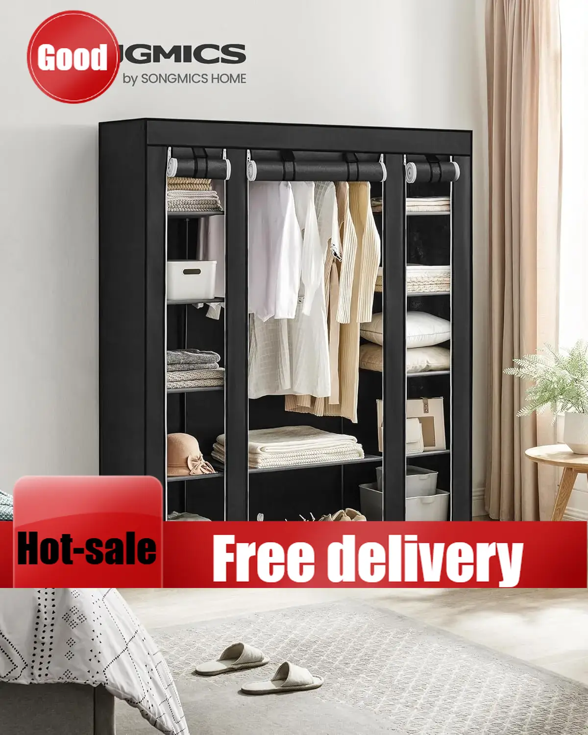 Szafa Cheng-Closet, przenośna  – Wardrobe Closet Portable Fabric Cover recenzja i cena