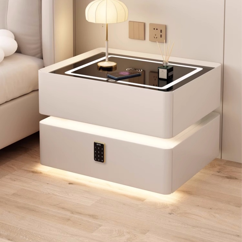 Inteligentny stolik nocny z li – Solid Wood Nightstand 2 Drawers recenzja i cena