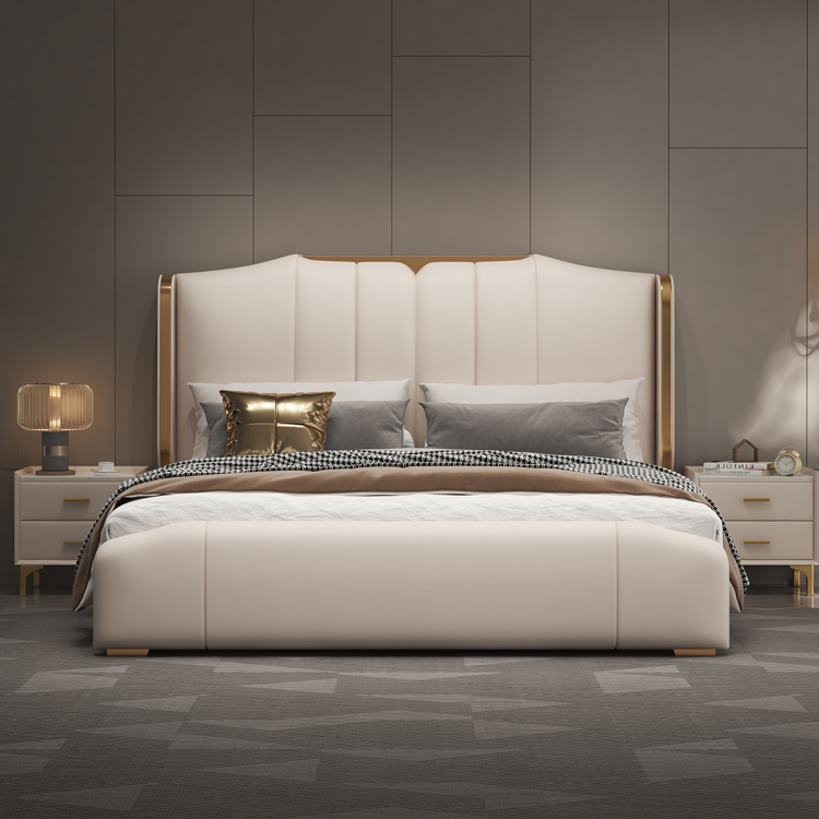 Nowoczesne luksusowe drewniane – King Size Bed Frame With Storage Drawers recenzja i cena