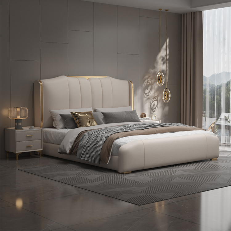 Nowoczesne luksusowe drewniane – King Size Bed Frame With Storage Drawers recenzja i cena