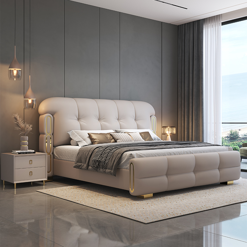 Nowoczesne luksusowe drewniane – King Size Bed Frame With Storage Drawers recenzja i cena