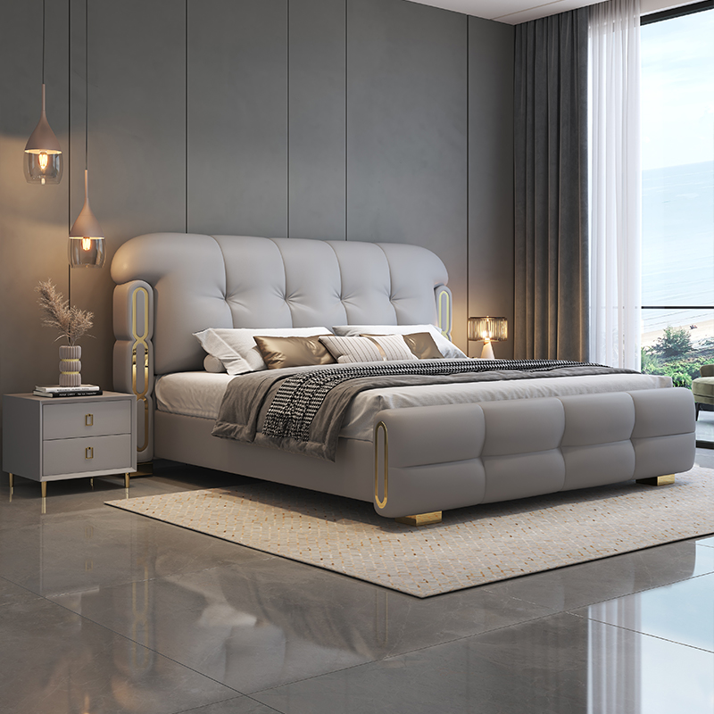 Nowoczesne luksusowe drewniane – King Size Bed Frame With Storage Drawers recenzja i cena