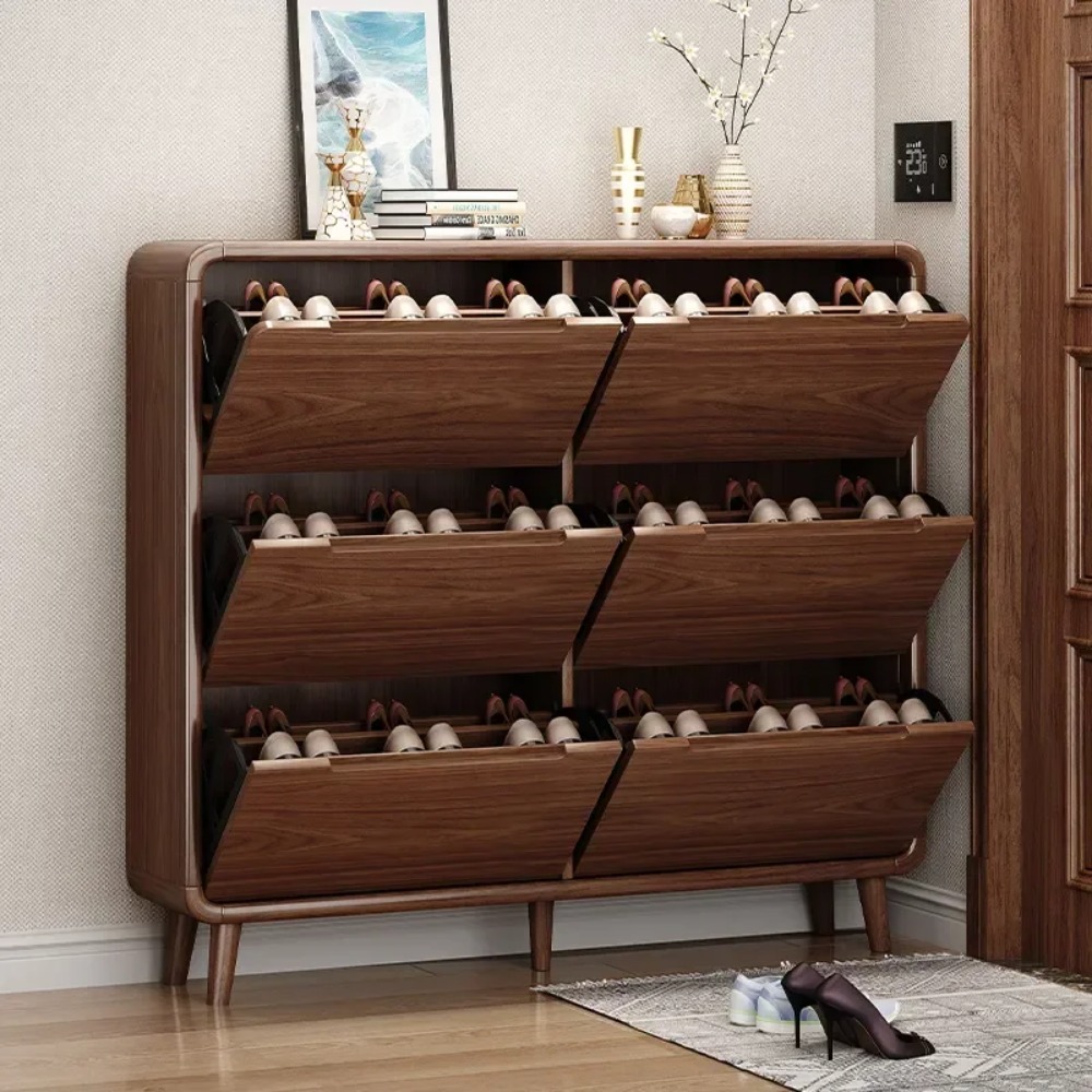 Wąska szafka na buty z odchyla – Shoe Rack Cabinet Narrow Entryway recenzja i cena