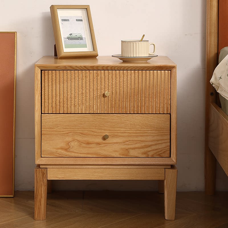 Retro szafki nocne z litego dr – Solid Wood Nightstand 2 Drawers recenzja i cena
