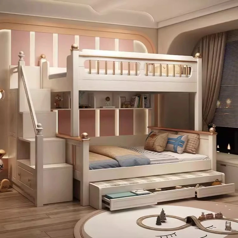 Łóżko piętrowe z drewnianym ma – King Size Bed Frame With Storage Drawers recenzja i cena