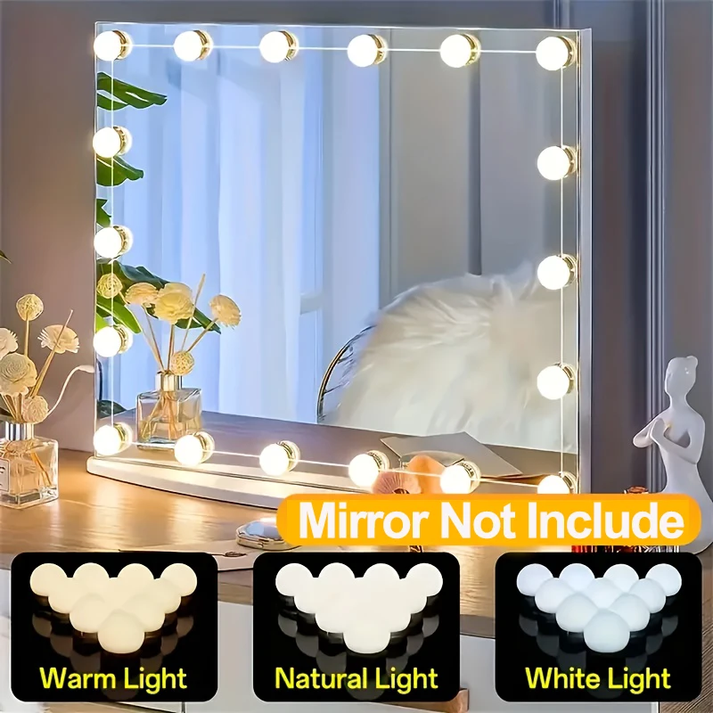 Zestaw oświetlenia do toaletki – Dressing Table Vanity With Lighted Mirror recenzja i cena