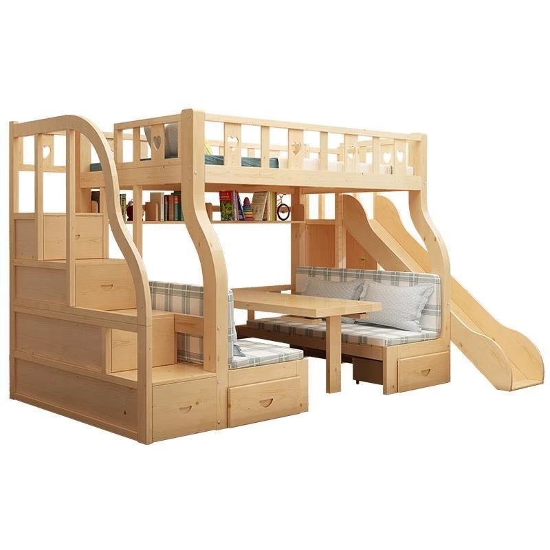 Łóżko piętrowe wielofunkcyjne  – Bunk Bed With Stairs And Slide recenzja i cena