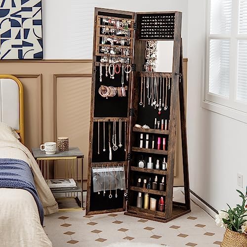 Szafka na biżuterię z lustrem  – Full Length Mirror Jewelry Armoire recenzja i cena