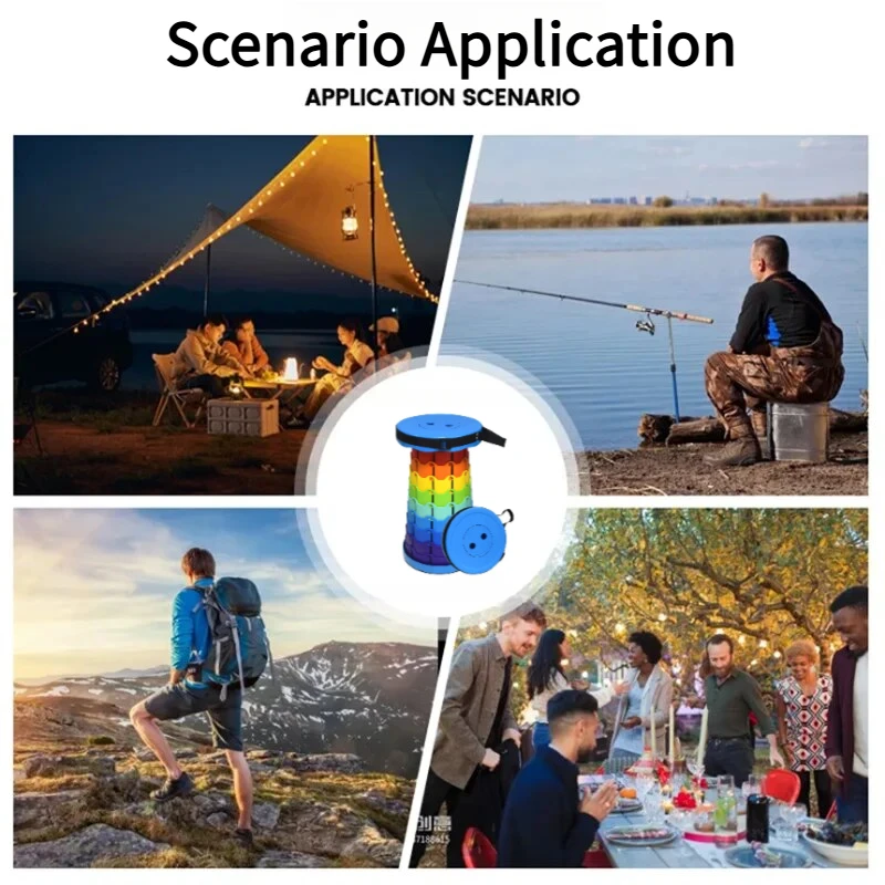 Tęczowy teleskopowy stołek kem – Outdoor Furniture recenzja i cena