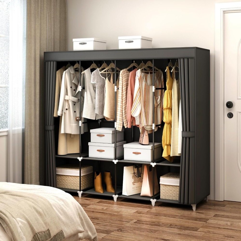 Przenośna szafa na ubrania z w – Wardrobe Closet Portable Fabric Cover recenzja i cena