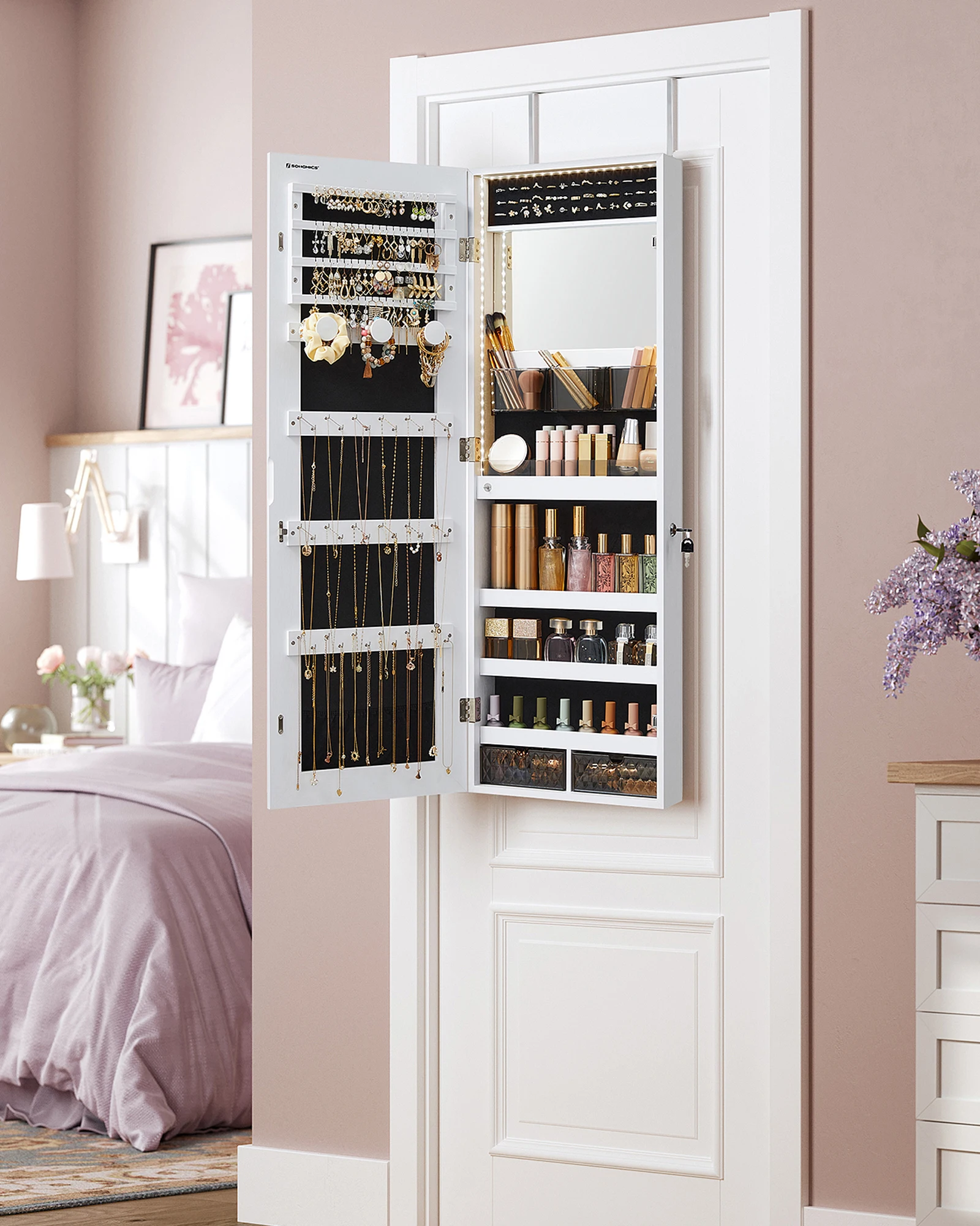 # Wielofunkcyjna szafka na biż – Full Length Mirror Jewelry Armoire recenzja i cena
