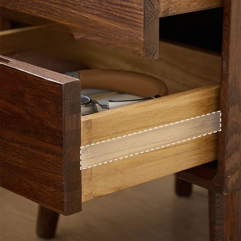 Drewniane Szafki Nocne Vintage – Solid Wood Nightstand 2 Drawers recenzja i cena