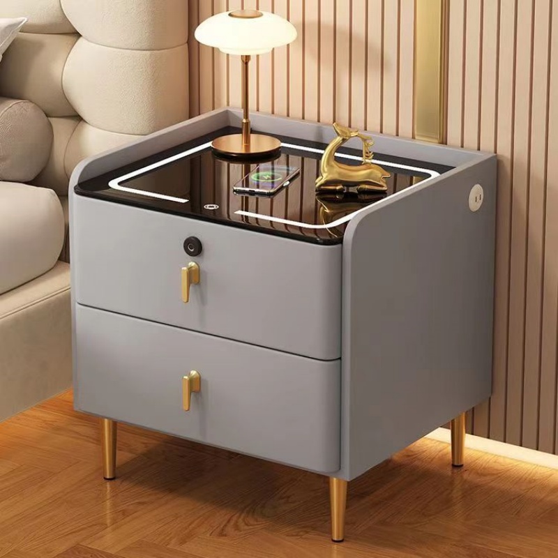 Drewniany stolik nocny w stylu – Solid Wood Nightstand 2 Drawers recenzja i cena