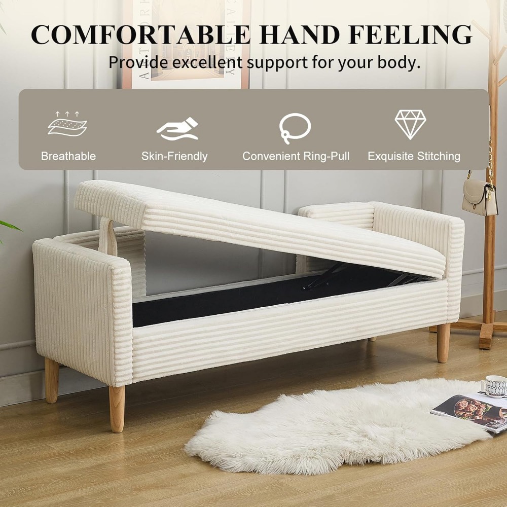 Ławka z drewnianymi nogami, ła – Bedroom Furniture recenzja i cena