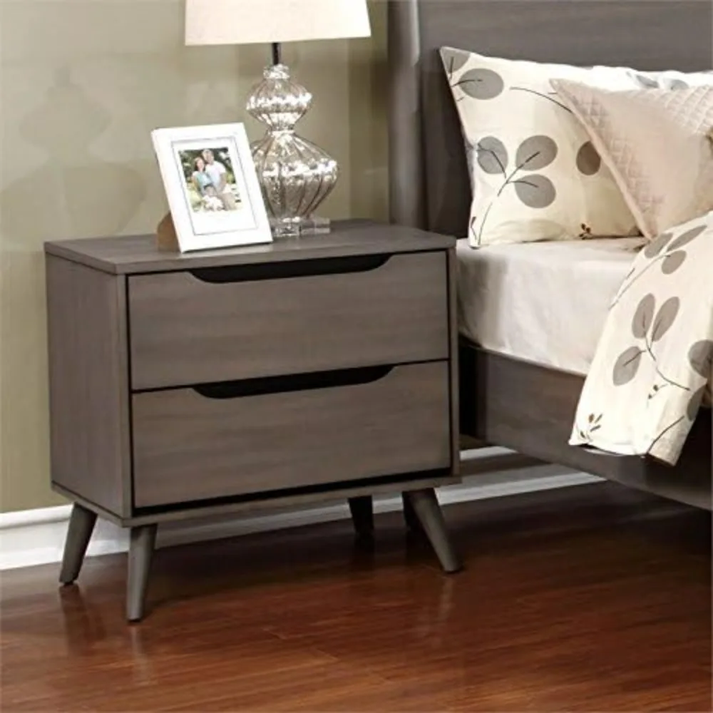 Szafka nocna z 2 szufladami w  – Solid Wood Nightstand 2 Drawers recenzja i cena