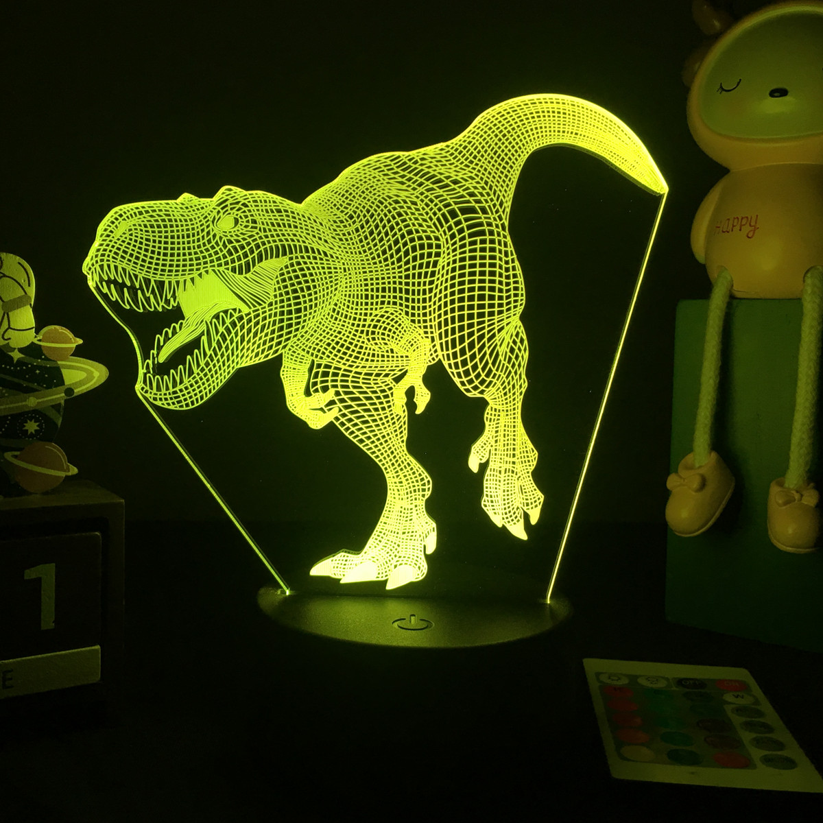 3D LED dinozaur lampka nocna d – Floating Nightstand With Led Light recenzja i cena