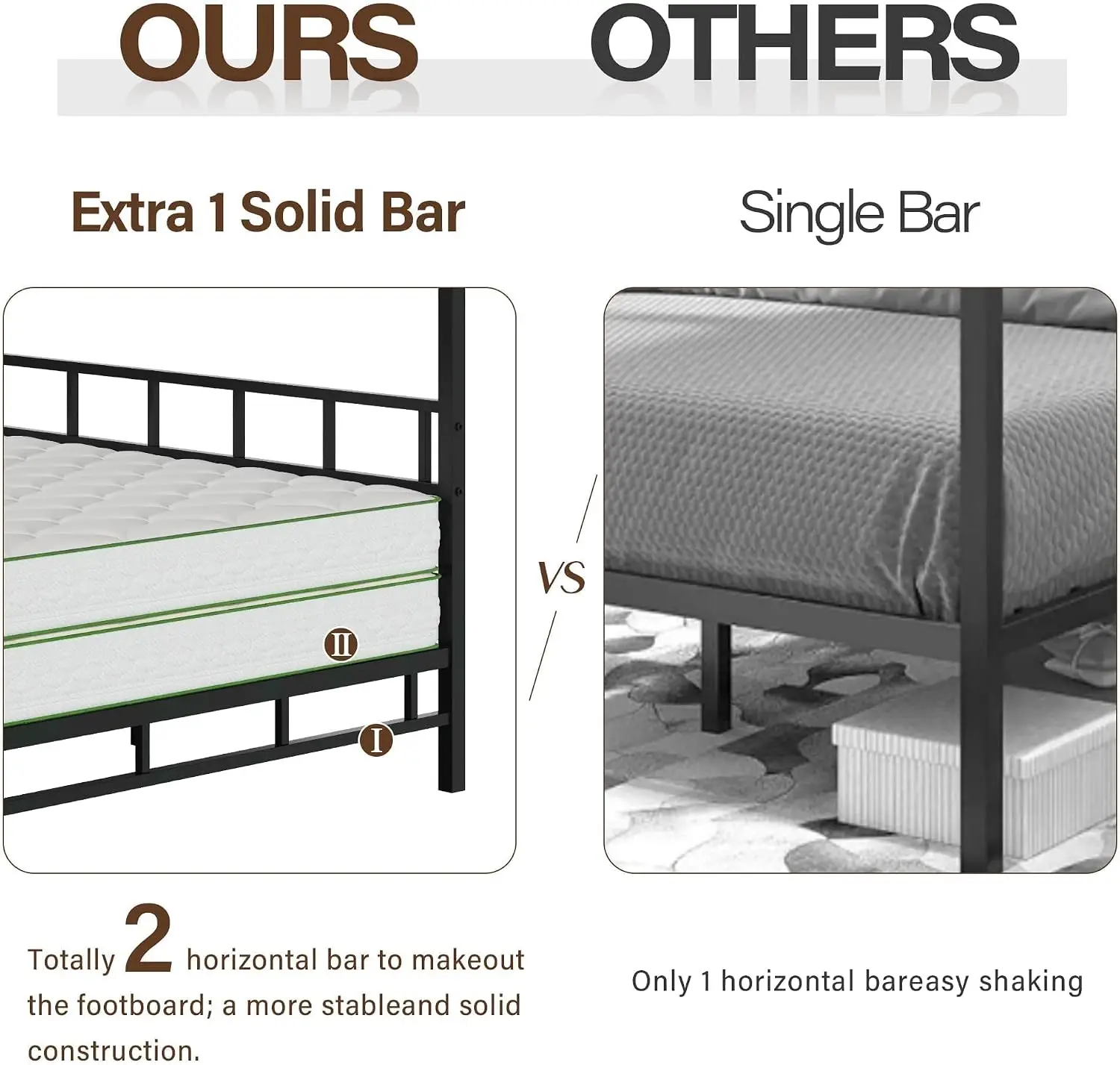 Metalowa rama łóżka z baldachi – Canopy Bed Frame Metal Queen recenzja i cena
