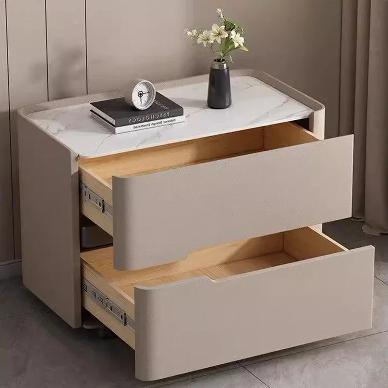 Nordycki współczesny stolik no – Solid Wood Nightstand 2 Drawers recenzja i cena