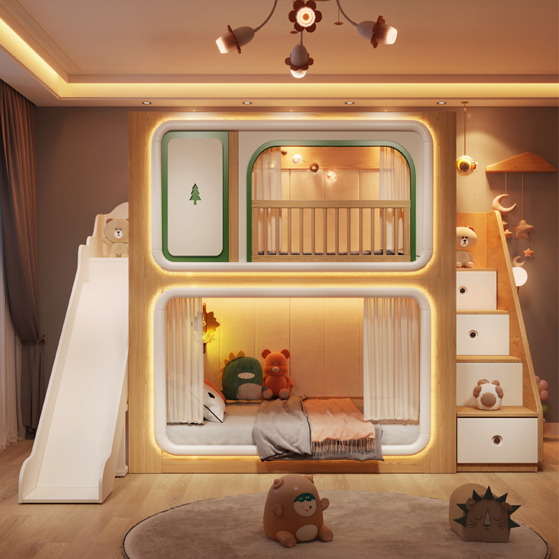 Łóżka piętrowe dla dzieci z dr – Bunk Bed With Stairs And Slide recenzja i cena