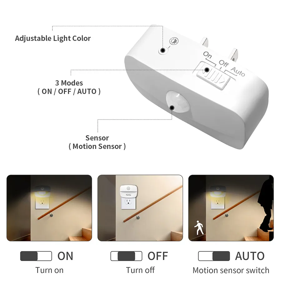 Lampka nocna LED z czujnikiem  – Floating Nightstand With Led Light recenzja i cena